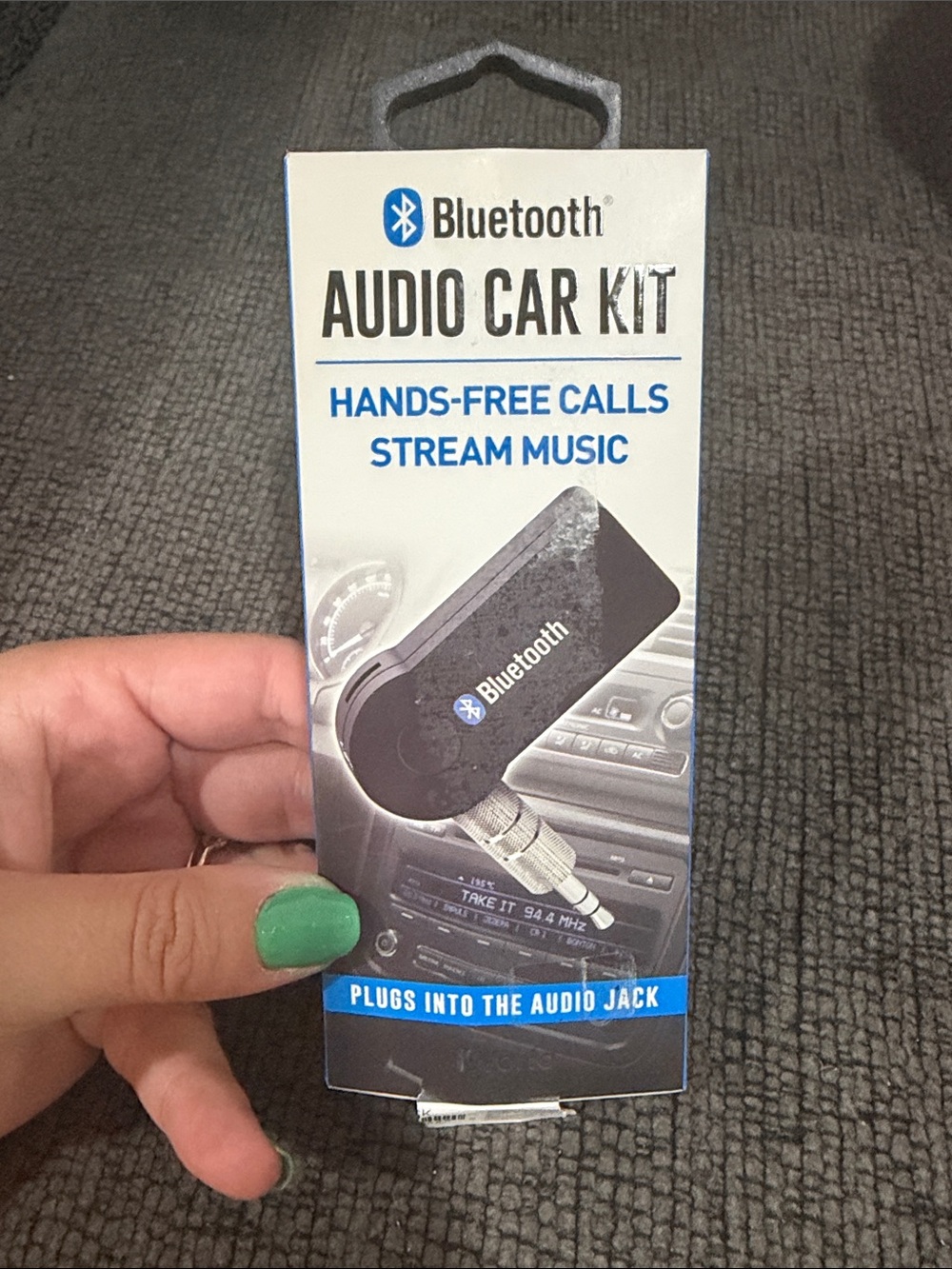 Audio Car Kit - Hands-Free Calls & Music Streaming (Black)